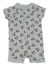 Světlemodrý kraťasový overal s Mickey H&M