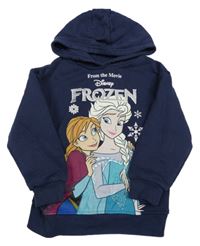 Tmavomodrá mikina s Frozen a kapucňou PRIMARK