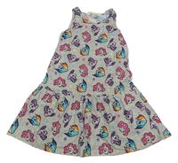 Sivé bavlnené šaty s potiskem My Little Pony H&M