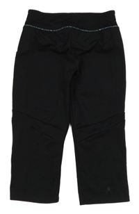 Černé capri funkční sportovní legíny Decathlon