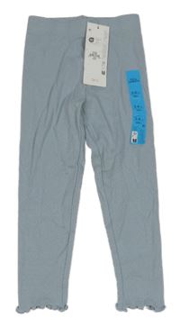 Nové - světlemodrošedé žebrované legíny PRIMARK