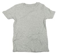 Sivé rebrované tričko Next