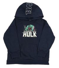 Tmavomodrá mikina s Hulkem a kapucňou Primark