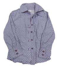 Lila vzorovaná blúzka Pocopiano