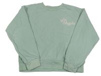 Světlezelená mikina s nápisem Matalan