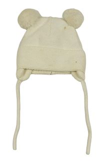 Smotanová čapica s bambulemi H&M