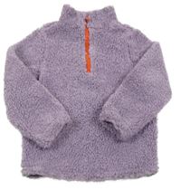 Levandulová huňatá mikina TCM