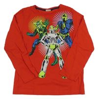 Červené triko se superhrdiny Kids