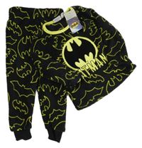 Nové - Černé chlupaté pyžamo s logy Batmana Primark