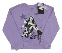 Nové - Levandulová hudební mikina - Olivia Rodrigo Primark