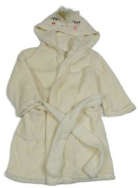 Krémový chlpatý župan s kapucí - jednorožec H&M