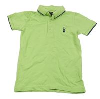 Zelené polo tričko s výšivkou Next