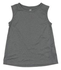 Sivé melírované športové tielko H&M
