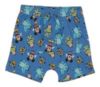 Modré teplákové kraťasy s Disney postavami Disney
