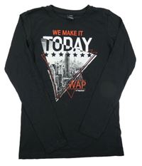 Čierne tričko s mrakodrapy Chapter Young