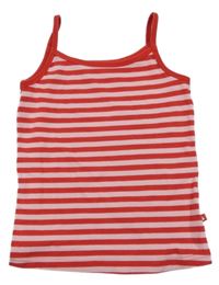 Červeno-ružový pruhovaný top Zebralino