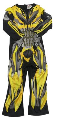 Kostým - Černo-žlutý vzorovaný overal - Transformers George