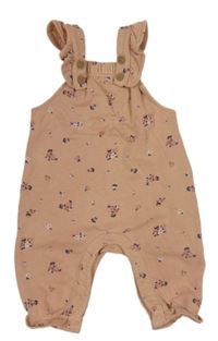 Staroružové kvetované na traké tepláky zn. M&S