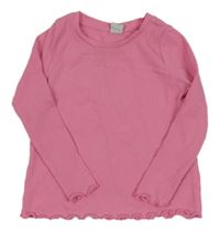 Ružové rebrované tričko zn. TU