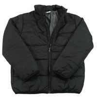 Čierna šušťáková zateplená bunda