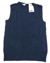 Nové - tmavomodrá svetrová vesta H&M