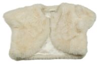 Smotanové kožušinové podšité bolerko Monsoon
