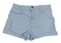 Světlemodré riflové kraťasy H&M