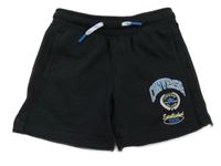 Černé teplákové kraťasy s logem Converse