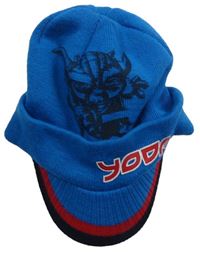 Modrá čapica s kšiltem a mistrem Yodou - Star Wars