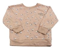Staroružová kvetovaná mikina zn. Primark