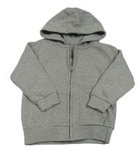 Sivá prepínaci mikina s kapucňou Primark