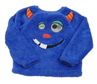 Modrá chlpatá mikina s príšerkou George