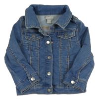 Modrá tepláková rifľová bunda Primark