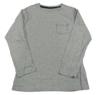 Sivo-fialové tričko s vreckom Nutmeg