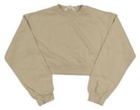 Béžová crop mikina H&M