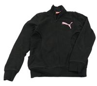 Černá propínací mikina s logem Puma