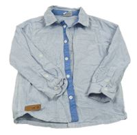 Světlemodro-bílá pruhovaná košile Topolino