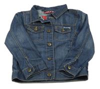 Tmavomodrá riflová bunda 