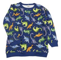 Tmavomodrá mikina s diny Tu