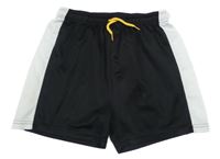 Čierno-biele športové kraťasy Alive