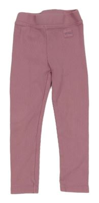 Růžové žebrované legíny Zara
