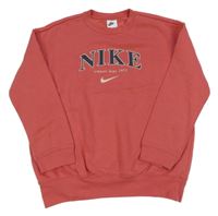 Růžová mikina s logem Nike
