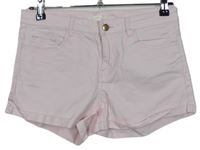 Dámské světlerůžové riflové kraťasy H&M