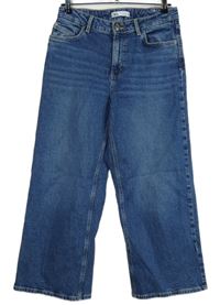Dámské tmavomodré culottes rifle Zara 