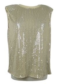 Dámská smetanová flitrová halenka Emery Rose 