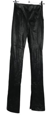 Dámské černé koženkové kalhoty Zara 