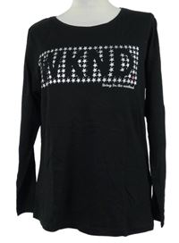 Dámské černé triko s nápisem Esmara 