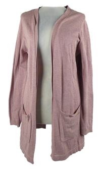 Dámsky ružový svetrový cardigán Multiblu