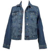 Dámská světlemodrá riflová crop bunda M&S