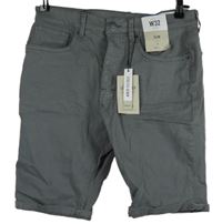 Nové - Pánské šedé plátěné slim kraťasy vel. 32